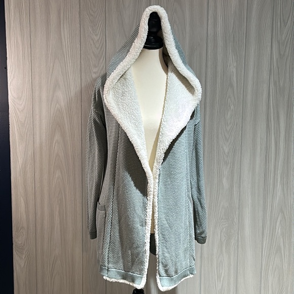 Esmara open front hooded coat size small (4/6) - Picture 4 of 12